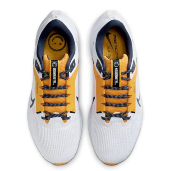 NIKE AIR PEGASUS 40 WEST VIRGINIA MEN\'S Size 12 WHITE/YELLOW NEW main image 5